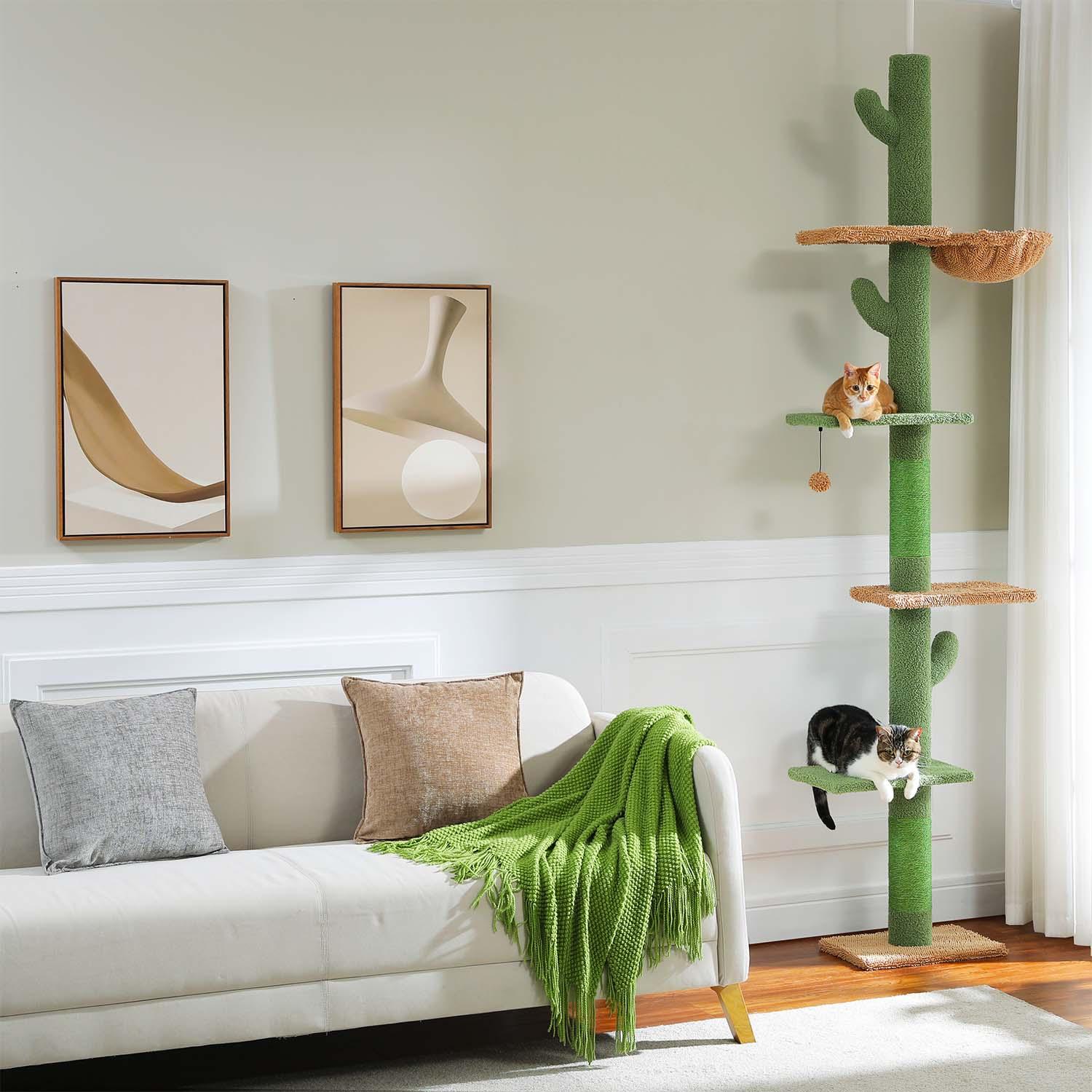CactusTower Deckenhoher Kratzbaum 2