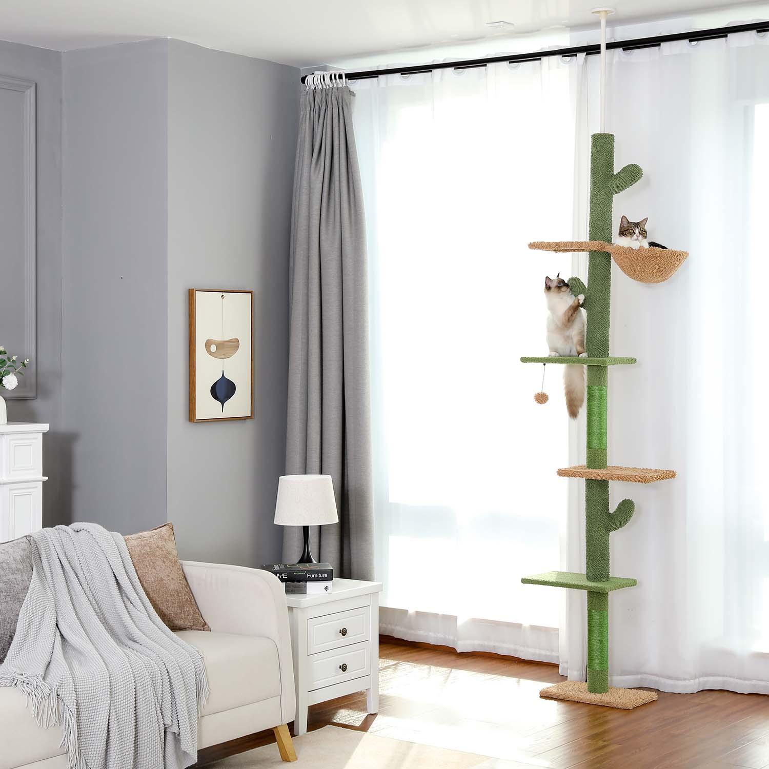 CactusTower Deckenhoher Kratzbaum 3
