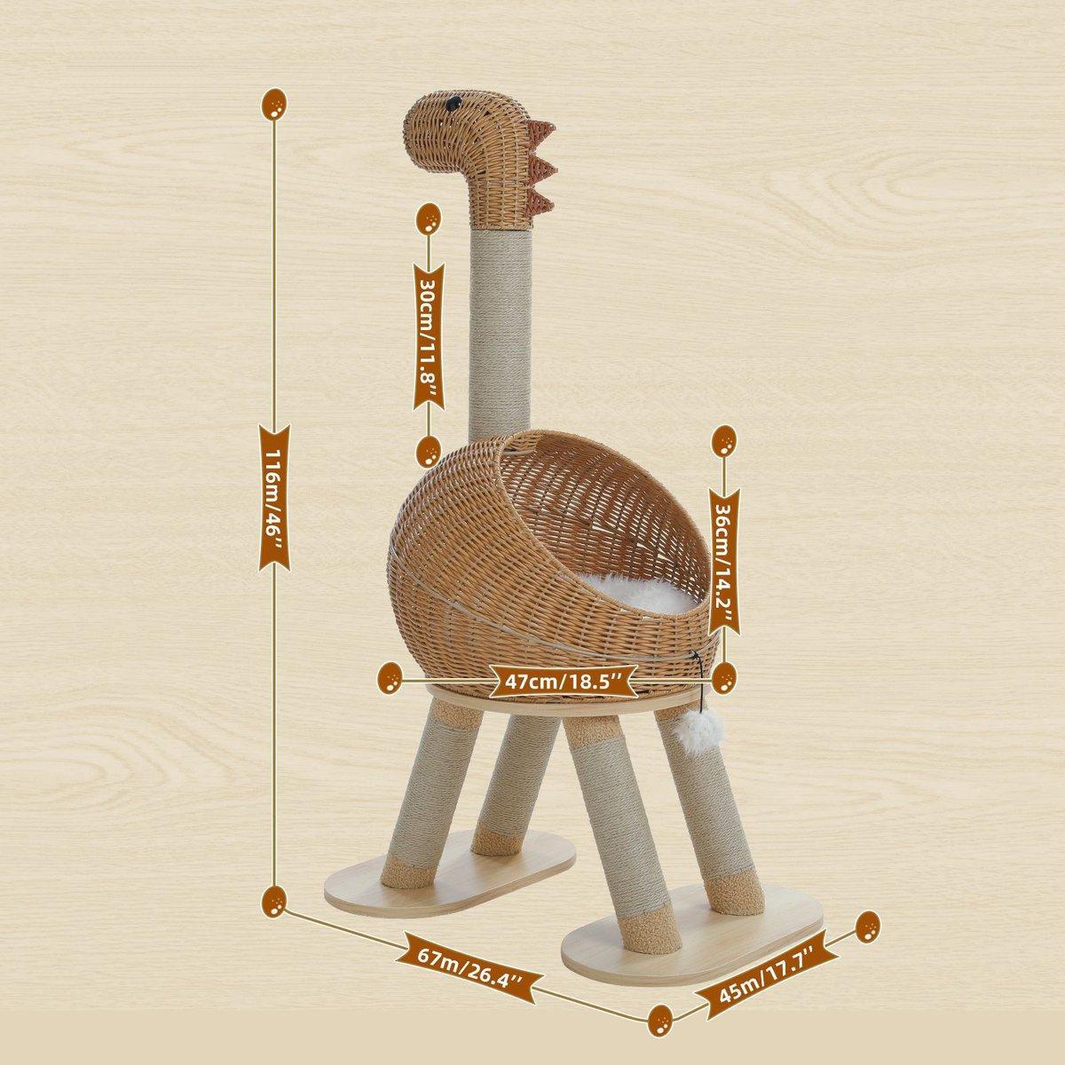 Dinosaur Holz-Kratzbaum 7