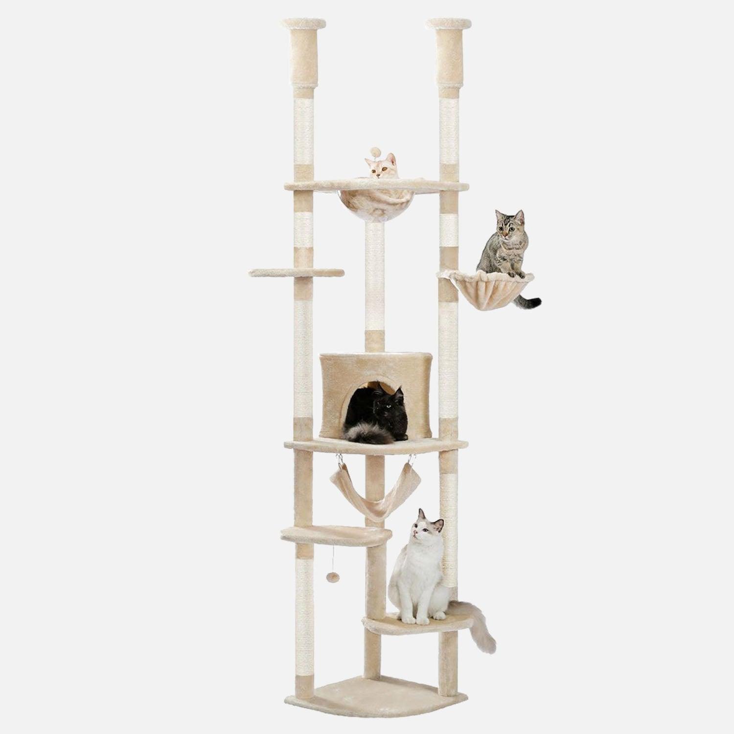 DualTower Deckenhoher Kratzbaum 1